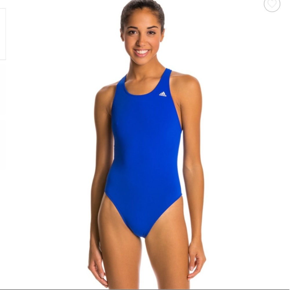 Adidas V-Back One-Piece Swimsuit NWT